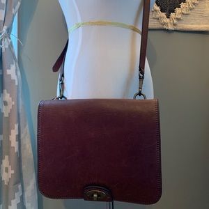 Genuine Leather slim Fossil Crossbody Handbag